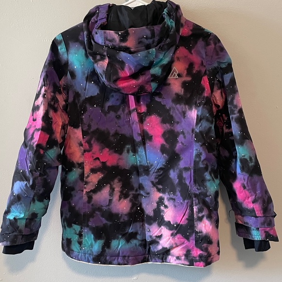Galaxy Print Kids Puffer Jacket - Picture 2 of 15